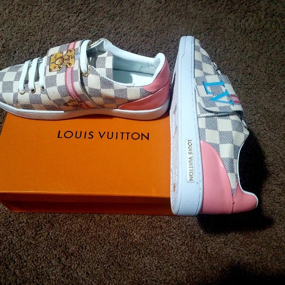lv frontrow sneaker pink